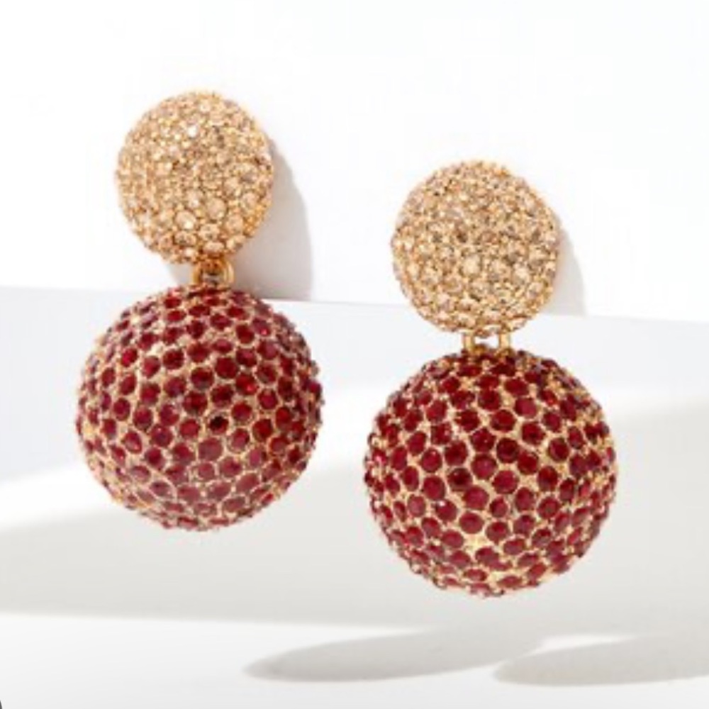 India Hicks Ruby Moon Earrings - image 1